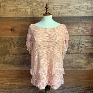 NWOT White House Black Market Peach Knit Top
